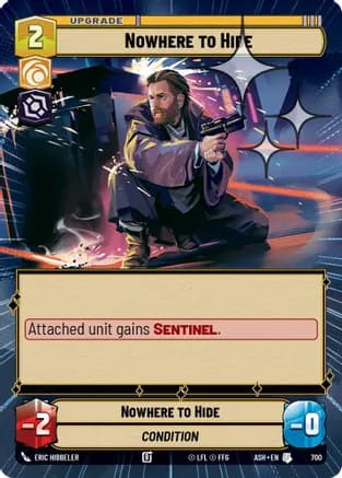 Nowhere to Hide (Hyperspace Foil) — Ashes of the Empire