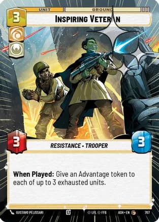 Inspiring Veteran (Hyperspace Foil) — Ashes of the Empire