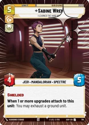 Sabine Wren - I Learned the Hard Way (Hyperspace Foil) — Ashes of the Empire