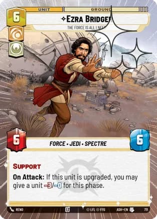 Ezra Bridger - The Force is All I Need (Hyperspace Foil) — Ashes of the Empire