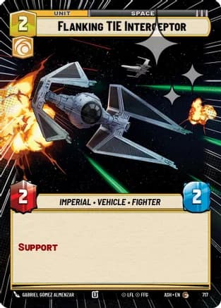 Flanking TIE Interceptor (Hyperspace Foil) — Ashes of the Empire