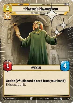 Mayor's Majordomo - No Problem Groveling (Hyperspace Foil) — Ashes of the Empire