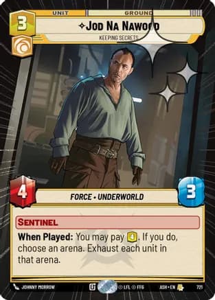 Jod Na Nawood - Keeping Secrets (Hyperspace Foil) — Ashes of the Empire