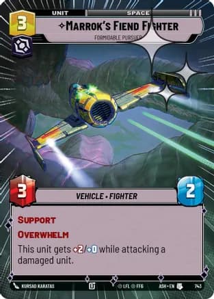 Marrok's Fiend Fighter - Formidable Pursuer (Hyperspace Foil) — Ashes of the Empire