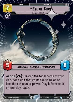 Eye of Sion - Delivered from Exile (Hyperspace Foil) — Ashes of the Empire