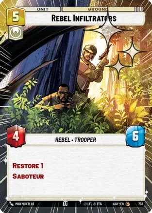 Rebel Infiltrators (Hyperspace Foil) — Ashes of the Empire