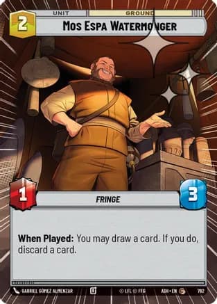 Mos Espa Watermonger (Hyperspace Foil) — Ashes of the Empire