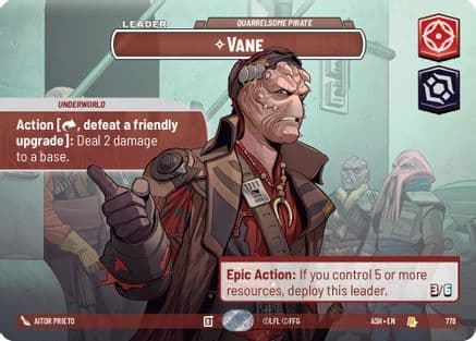 Vane - Quarrelsome Pirate (Showcase) — Ashes of the Empire