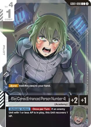Elan Ceres (Enhanced Person Number 4) (Store Tournament Participation Pack 05) — Gundam Promotional Cards