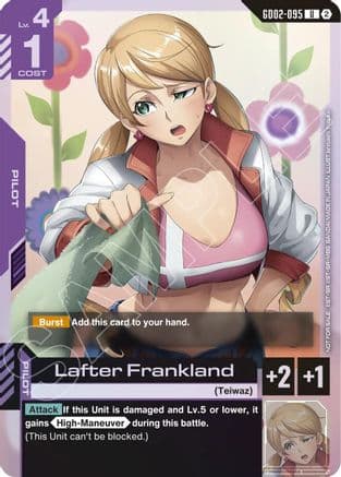 Lafter Frankland (Store Tournament Participation Pack 05) — Gundam Promotional Cards