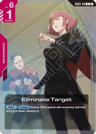 Eliminate Target (Store Tournament Participation Pack 05) — Gundam Promotional Cards
