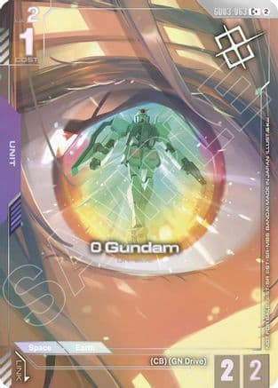 0 Gundam (Store Tournament Winner Pack 05) — Gundam Promotional Cards