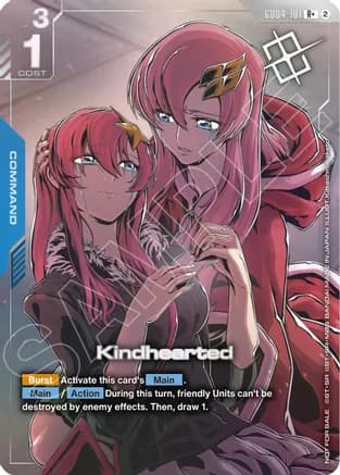 Kindhearted (Store Tournament Winner Pack 05) — Gundam Promotional Cards