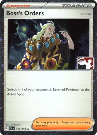 Boss's Orders [Ghetsis] - 172/193 (Cosmos Holo) — Prize Pack Series Cards