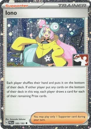 Iono - 185/193 (Cosmos Holo) — Prize Pack Series Cards