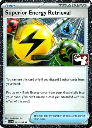 Superior Energy Retrieval - 189/193 (Cosmos Holo) — Prize Pack Series Cards