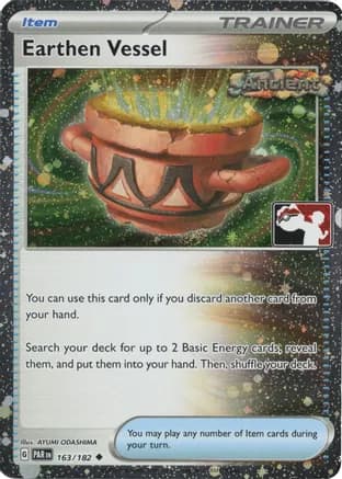 Earthen Vessel - 163/182 (Cosmos Holo) — Prize Pack Series Cards