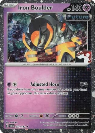 Iron Boulder - 071/142 (Cosmos Holo) — Prize Pack Series Cards