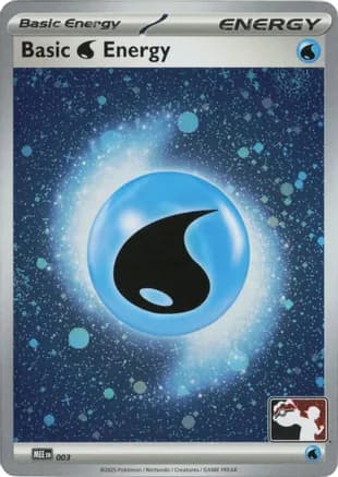 Basic Water Energy - MEE 003 (Cosmos Holo) — Prize Pack Series Cards