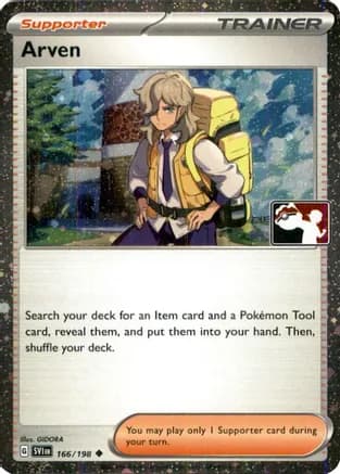 Arven - 166/198 (Cosmos Holo) — Prize Pack Series Cards