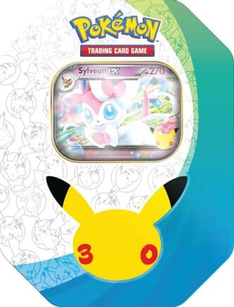 30th Celebration ex Tin [Sylveon ex] — ME: 30th Celebration