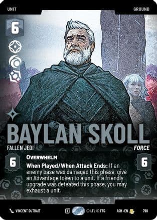 Baylan Skoll - Fallen Jedi (Prestige) — Ashes of the Empire Star Wars: Unlimited card by Vincent Dutrait