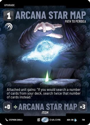 Arcana Star Map - Path to Peridea (Prestige) — Ashes of the Empire Star Wars: Unlimited card by Stephen Zavala