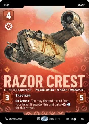 Razor Crest - Outfitted Armament (Prestige) — Ashes of the Empire