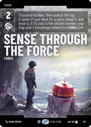 Sense Through the Force (Prestige) — Ashes of the Empire