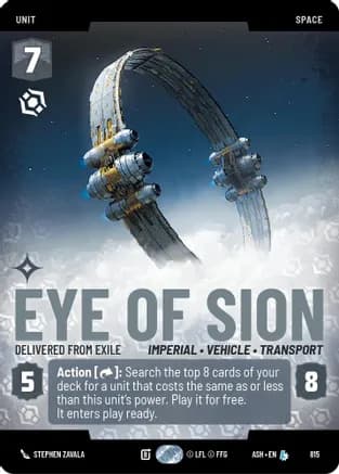 Eye of Sion - Delivered from Exile (Prestige) — Ashes of the Empire
