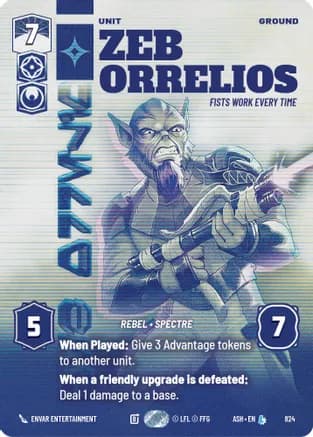 Zeb Orrelios - Fists Work Every Time (Prestige) — Ashes of the Empire