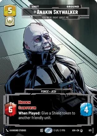 Anakin Skywalker - You Were Right About Me (Prestige) — Ashes of the Empire