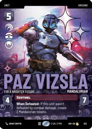 Paz Vizsla - For a Brighter Future (Prestige Foil) — Ashes of the Empire