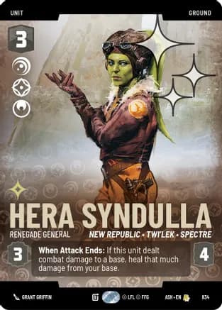 Hera Syndulla - Renegade General (Prestige Foil) — Ashes of the Empire