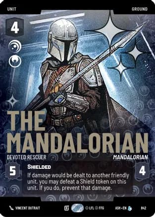 The Mandalorian - Devoted Rescuer (Prestige Foil) — Ashes of the Empire