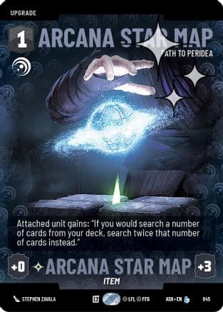 Arcana Star Map - Path to Peridea (Prestige Foil) — Ashes of the Empire