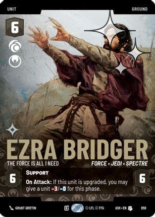 Ezra Bridger - The Force is All I Need (Prestige Foil) — Ashes of the Empire