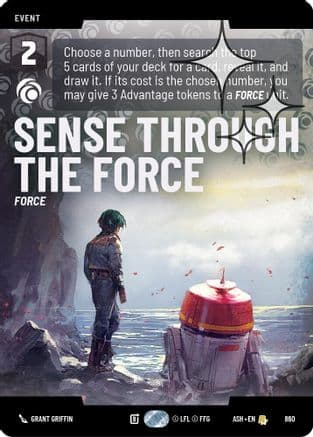 Sense Through the Force (Prestige Foil) — Ashes of the Empire