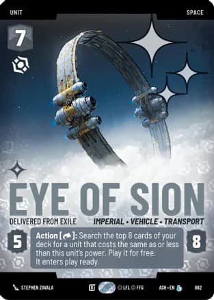 Eye of Sion - Delivered from Exile (Prestige Foil) — Ashes of the Empire