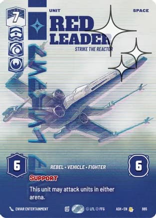 Red Leader - Strike the Reactor (Prestige Foil) — Ashes of the Empire
