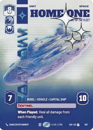 Home One - Heart of the Fleet (Prestige Foil) — Ashes of the Empire