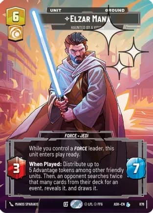 Elzar Mann - Haunted by a Vision (Prestige Foil) — Ashes of the Empire