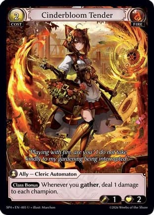 Cinderbloom Tender — Supporter Pack 4