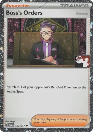 Boss's Orders [Corbeau] - 183/217 (Cosmos Holo) — Prize Pack Series Cards