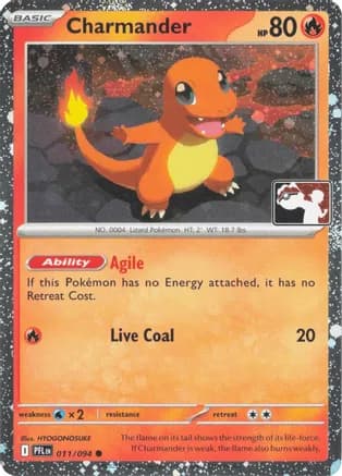 Charmander - 011/094 (Cosmos Holo) — Prize Pack Series Cards