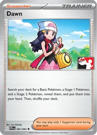 Dawn - 087/094 — Prize Pack Series Cards