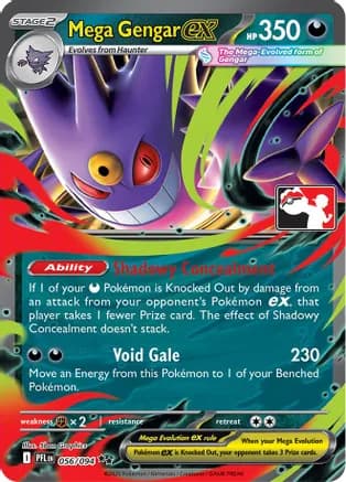 Mega Gengar ex - 056/094 — Prize Pack Series Cards