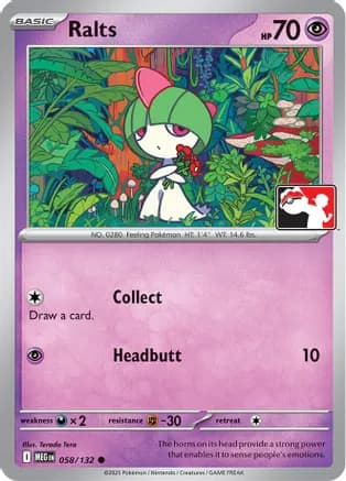 Ralts - 058/132 — Prize Pack Series Cards