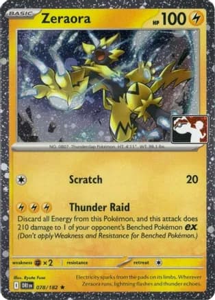 Zeraora - 078/182 (Cosmos Holo) — Prize Pack Series Cards