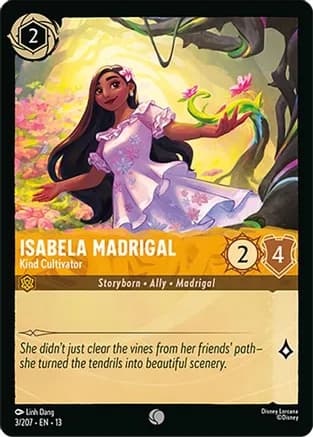 Isabela Madrigal - Kind Cultivator — Attack of the Vine! Disney Lorcana card by Linh Dang
